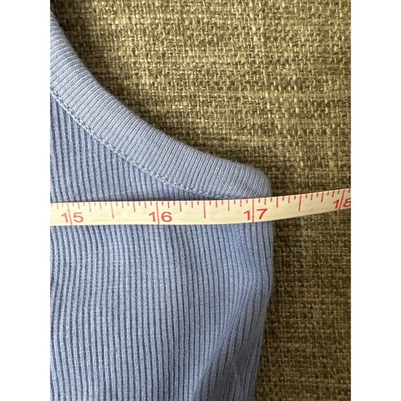 Collection Eighteen Sleeveless Light Blue Maxi Dress Tie Waist & Ruffled Hem - Picture 5 of 6